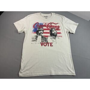 Cheech & Chong Vote Graphic T-Shirt Mens Small Comedy Stoner Cult Movie Tee